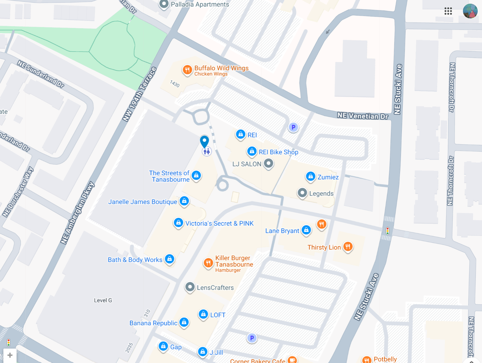 Map of Hillsboro